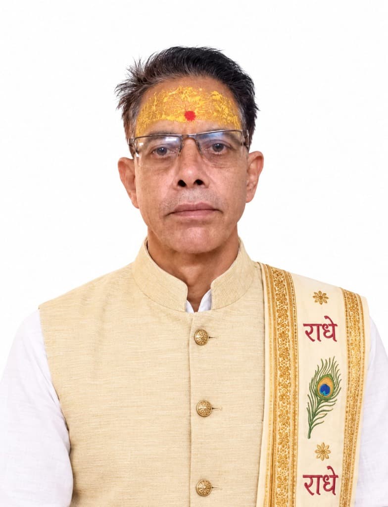 Pandit Girdhari Lal Goswami Ji — Mukhya Pujari & Seva Adhikari, Shri Ladli Ji Temple, Barsana